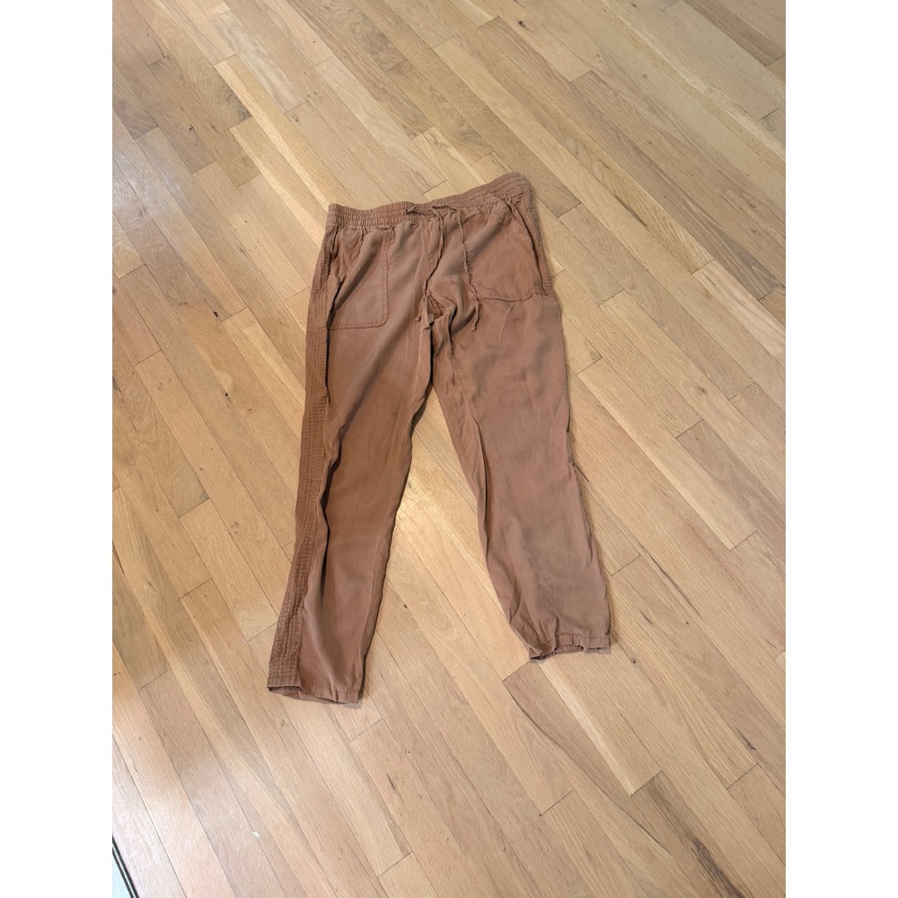 Banana Republic Women Brown Tencel Lyocell Jogger Pants Drawstring Size S